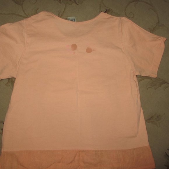 BLOUSE SHIRT S M SHOR Sleeve LINEN COTTON - Picture 6 of 10